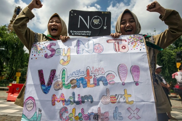Pelajar Indonesia Tolak Perayaan Hari Valentine Disorot Dunia